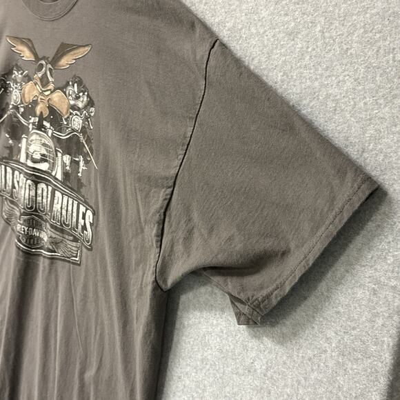 Harley Davidson Looney Tunes Old School Rules Vintage Y2K Shirt Men’s Size 3X - Picture 8 of 15